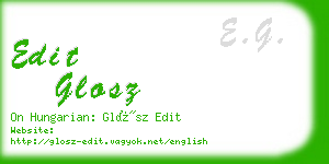 edit glosz business card